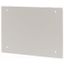 Section wide cover, closed, HxW=400x1000mm, IP55, grey thumbnail 1