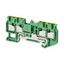 Ground multi conductor DIN rail terminal block with 4 push-in plus con thumbnail 1