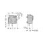 Stackable PCB terminal block push-button 2.5 mm² light gray thumbnail 2