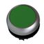 Illuminated Push-button, flat, stay-put, green thumbnail 1