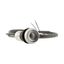 Pushbutton, Flat, momentary, 2 NC, Cable (black) with non-terminated end, 4 pole, 3.5 m, Without button plate, Bezel: titanium thumbnail 11