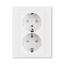 5522H-C03457 03 Outlet double Schuko shuttered thumbnail 1
