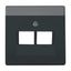 1803-81 Cover plate with labelling field UAE/IAE (ISDN) 1 gang anthracite - 63x63 thumbnail 4