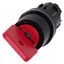 Key-operated switch O.M.R, 22 mm, round, plastic, lock number 73037, red, with 2 keys, 2 switch positions O thumbnail 1