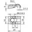 One-screw cleat DEHNQUICK St/tZn f. Rd 6-10mm bore 8.5mm thumbnail 2