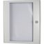 Sheet steel door transparent with rotary door handle HxW=1200x600mm thumbnail 3