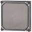 Cap, + door, transparent smoky gray, HxWxD=375x375x25mm thumbnail 1