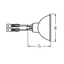 Halogen lamp with reflector OSRAM 64339 C 112.50W 3300K 20x1 connector: male thumbnail 2