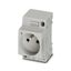 Socket outlet for distribution board Phoenix Contact EO-E/UT/SH/LED 250V 16A AC thumbnail 1