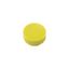 Button plate, raised yellow, blank thumbnail 3