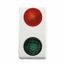 DOUBLE INDICATOR LAMP - 230V - RED/GREEN - 1 MODULE - SYSTEM WHITE thumbnail 2