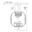 Concealed thermostat as underfloor controller, AC 230V, 1 make contact 16 A, blue backlighting thumbnail 4