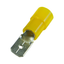 Flat plug (male) 4.0-6.0/0.8x6.3x0.8 yellow insulated PC thumbnail 2