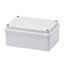 JUNCTION BOX WITH PLAIN SCREWED LID - IP56 - INTERNAL DIMENSIONS 120X80X50 - SMOOTH WALLS - GREY RAL 7035 thumbnail 1