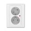 5593H-C02357 01 Double socket outlet with earthing pins, shuttered, with turned upper cavity, with surge protection thumbnail 62