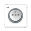 5589M-A02357 44 Socket outlet with earthing pin, with surge protection thumbnail 1