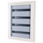 Complete flush-mounted flat distribution board with window, white, 24 SU per row, 5 rows, type C thumbnail 1