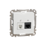 DATA CAT 5E UTP + Telephone outlet, Sedna Design & Elements, White thumbnail 5