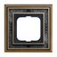 1722-843 Cover Frame Busch-dynasty® antique brass decor anthracite thumbnail 3