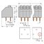 PCB terminal block push-button 1.5 mm² violet thumbnail 2