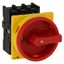 On-Off switch, P1, 40 A, flush mounting, 3 pole, Emergency switching off function, With red rotary handle and yellow locking ring, Lockable in the 0 ( thumbnail 19