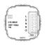 UP room controller, RAL9010 glossy 50x50, 5-30C, AC 230V, 16 A relay output 1 NO contact, PWM / 2 point control, switch, TA, LED displays thumbnail 3