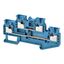 Multi-tier feed-through DIN rail terminal block with push-in plus conn thumbnail 3