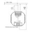 Flush-mounted thermostat as room controller, AC 230V, 1NO contact, 10 A, blue backlighting thumbnail 4