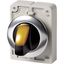 Illuminated selector switch actuator, RMQ-Titan, With thumb-grip, maintained, 3 positions, yellow, Metal bezel thumbnail 6