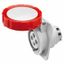 10° ANGLED FLUSH-MOUNTING SOCKET-OUTLET HP - IP66/IP67 - 3P+E 16A 380-415V 50/60HZ - RED - 6H - SCREW WIRING thumbnail 2