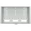 Meter trough H=400mm, 5 meter mounting units, for housing width 1200mm, white thumbnail 2