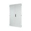 Section wide door, ventilated, HxW=2000x1100mm, double-winged, IP42, grey thumbnail 2