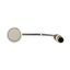 Pushbutton, Flat, momentary, 1 N/O, Cable (black) with M12A plug, 4 pole, 0.5 m, White, Blank, Bezel: titanium thumbnail 8