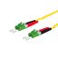 OpDAT patch cord LC-D APC/LC-D APC OS2, 1.0 m thumbnail 1