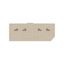 End plate (terminals), 92.45 mm x 2.5 mm, dark beige thumbnail 2