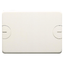 BLANK PLATE FOR RETTANGOLARI FLUSH-MOUNTING BOXES - 3 GANG - WITH SCREW - CLOUD WHITE thumbnail 1