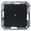 DELTA i-system soft black blanking plate, 55x 55 mm thumbnail 1