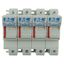 Fuse-holder, low voltage, 50 A, AC 690 V, 14 x 51 mm, 3P + neutral, IEC, with indicator thumbnail 24