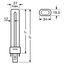 Compact Fluorescent Lamp OSRAM DULUX® S 11W/840 4000K G23 thumbnail 8