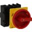Main switch, P1, 40 A, flush mounting, 3 pole + N, Emergency switching off function, With red rotary handle and yellow locking ring, Lockable in the 0 thumbnail 2