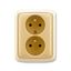 5583A-C02357 B Double socket outlet with earthing pins, shuttered, with turned upper cavity, with surge protection thumbnail 68