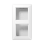 Spec.Surface Cap w. integr. frame 2-gang AS582AWW thumbnail 1