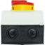 Main switch, P1, 32 A, surface mounting, 3 pole, Emergency switching off function, With red rotary handle and yellow locking ring, Lockable in the 0 ( thumbnail 53