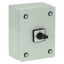 On-Off switch, P1, 40 A, 3 pole, surface mounting, with black thumb grip and front plate, in steel enclosure thumbnail 9