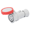 STRAIGHT CONNECTOR HP - IP66/IP67/IP68/IP69 - 2P+E 32A 380-415V 50/60HZ - RED - 9H - FAST WIRING thumbnail 1
