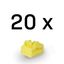 RJ-45 Port Blockers (Without Key) - Pack of 20, Yellow Protects RJ-45 ports from unauthorized access thumbnail 2