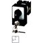 Changeoverswitches, T0, 20 A, flush mounting, 4 pole, with black thumb grip and front plate, Cylinder lock SVA thumbnail 6