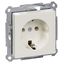 SCHUKO socket-outlet, screwless terminals, polar white, glossy, System M thumbnail 4