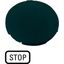 Button plate, flat black, STOP thumbnail 2