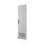 Section door, ventilated IP31, hinges right, HxW = 1800 x 425mm, grey thumbnail 4